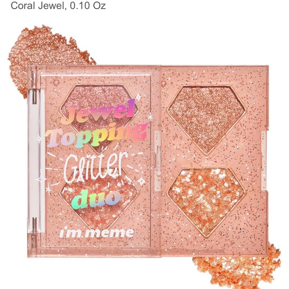 I'm Meme Jewel Topping Glitter Duo - Coral Jewel